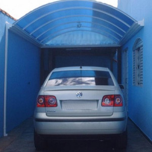 Garagem em Policarbonato Alveolar